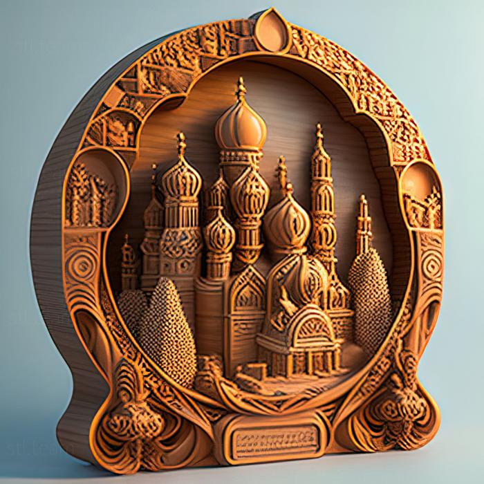 3D модель Йошкар-Ола в Росії (STL)
